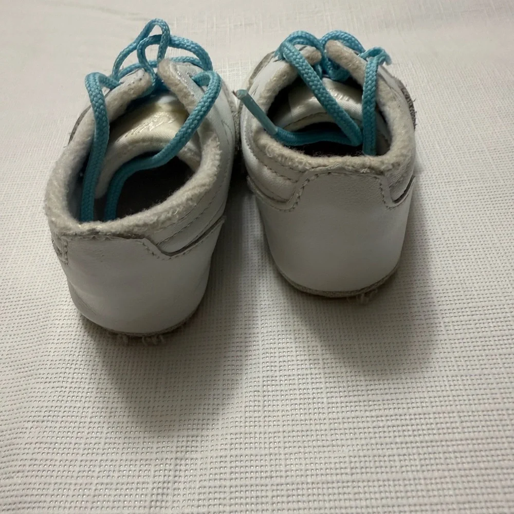 Nike White and Blue Baby Walker Sneakers